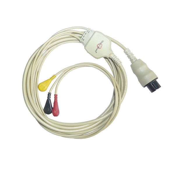 ECG Monitor Cable (Imported) - Invivo with 6 pin connector 3 lead - compatible with Criticare / Mindray / Datascope-TenTabs-Accessories_ECG Monitor Cable (Imported),ECG Monitor cable,ecg monitor cable imported,ecg monitor cable with 6 pin connector,ecg monitor cable with 6 pin connector3 Lead,Hospital Equipment